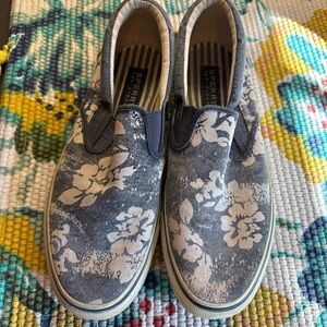 Sperry Men's Blue Floral Boat Shoes